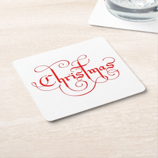 CHRISTMAS KARTONNEN ONDERZETTERS (Schuin)