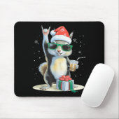 Christmas Kawaii Squirrel Bubble Tea Boba Squirrel Muismat (Met muis)