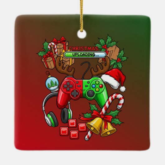 Christmas Keramisch Ornament (Achterkant)