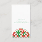 Christmas Ketting Display Kaart·Blume des Lebens Visitekaartje (Achterkant)