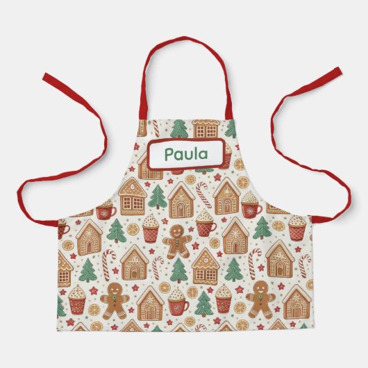 Christmas Kids Apron, Baking & Cooking Christmas Schort (Voorkant)