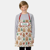 Christmas Kids Apron, Baking & Cooking Christmas Schort (Gedragen)