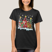 Christmas Kids Boys Men Dabbing Santa Elf Deer Fri T-shirt (Voorkant)