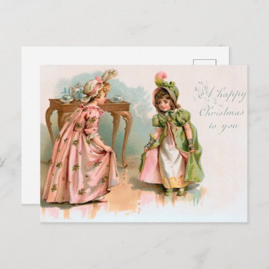 CHRISTMAS KINDEREN BRIEFKAART (Voorkant / Achterkant)