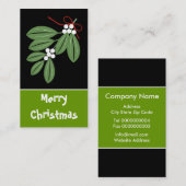 Christmas Kiss Gift Label-Visitekaartjes Visitekaartje (Voorkant / Achterkant)