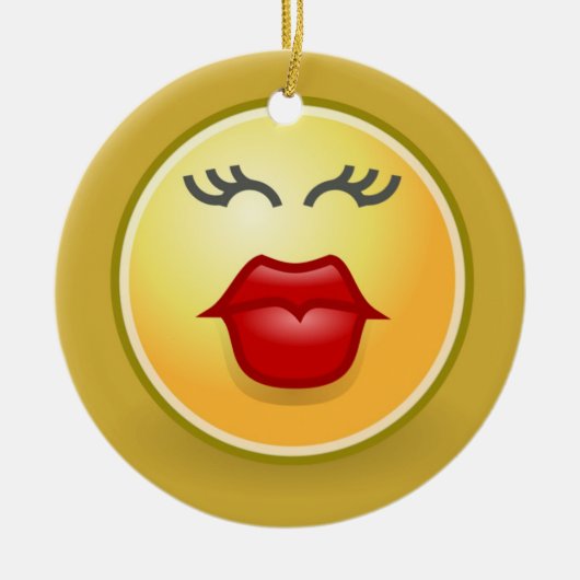 CHRISTMAS KISSY LIPS TREE ORNAMENTEN - KLEINE FEIT (Voorkant)