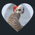 Christmas Kit Sticker<br><div class="desc">Baby Slender-Tailed Meerkat (suricata suricatta)</div>