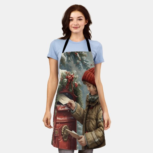 Christmas kitchen cozy festive cooking wear schort (Gedragen)