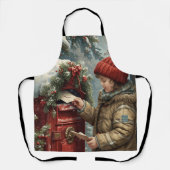 Christmas kitchen cozy festive cooking wear schort (Voorkant)