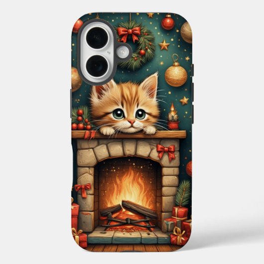 Christmas Kitten Case-Mate iPhone Case (Achterkant)