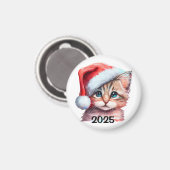 Christmas Kitten Magneet (Voorkant / Achterkant)