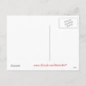 Christmas Kitten Painting Briefkaart (Achterkant)