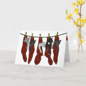 Christmas Kittens | Katons van Nöel Card Kaart (Gele Bloem)