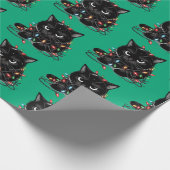 Christmas Kitty Cadeaupapier (Hoek)