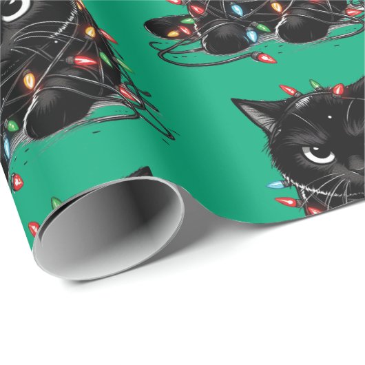 Christmas Kitty Cadeaupapier (Rol Hoek)