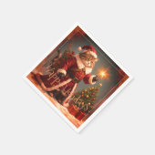 Christmas Kitty Cat Designer Servet (Hoek)