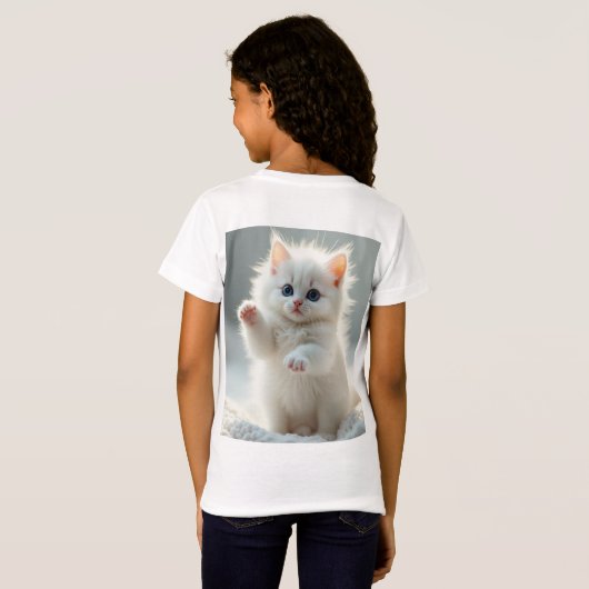 Christmas Kitty T-shirt (Achterkant volledig)