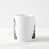 Christmas Knit Sweater Letter A Santa Hat Koffiemok (Center)