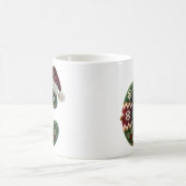 Christmas Knit Sweater Letter C Santa Hat Koffiemok (Center)