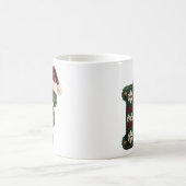 Christmas Knit Sweater Letter F Santa Hat Koffiemok (Center)