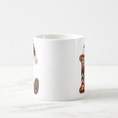 Christmas Knit Sweater Letter L Santa Hat Koffiemok (Center)