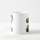 Christmas Knit Sweater Letter Z Santa Hat Koffiemok (Center)