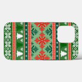 Christmas Knitting Pattern Case-Mate iPhone Case (Achterkant (horizontaal))