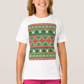Christmas Knitting Pattern T-shirt (Voorkant)