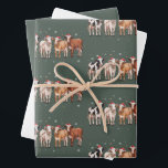 Christmas Koe Lover Gift Funny Holiday Boerderij Inpakpapier Vel<br><div class="desc">Christmas Koe Lover Gift Funny Holiday Boerderij</div>