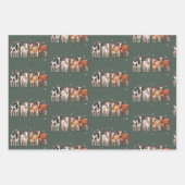 Christmas Koe Lover Gift Funny Holiday Boerderij Inpakpapier Vel (Voorkant)