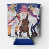 Christmas Koelbox Happy Gnome Music Band Blikjeskoeler (Voorkant)