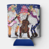 Christmas Koelbox Happy Gnome Music Band Blikjeskoeler (Achterkant)