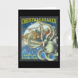 Christmas Kraken Card Feestdagen Kaart