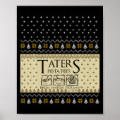 Christmas L O T R Taters Tatoes Boilem Mashem Ug  Poster (Voorkant)