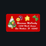 Christmas Label - SRF<br><div class="desc">Pas het aan uw behoeften aan! Ik gebruikte het mid size label voor een return label. Ik bied meer aan dit weekend en speel met de maten en stijlen. Veel plezier en dank je wel, Sharon Rhea Ford ... Bladwijzer me alsjeblieft: www.zazzle.com/sharonrhea* ... Ik heb bijpassende visitekaartjes!</div>