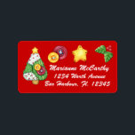 Christmas Label - SRF<br><div class="desc">Pas het aan uw behoeften aan! Ik gebruikte het mid size label voor een return label. Ik bied meer aan dit weekend en speel met de maten en stijlen. Veel plezier en dank je wel,  Sharon Rhea Ford ...  Bladwijzer me alsjeblieft: www.zazzle.com/sharonrhea* ...  Ik heb bijpassende visitekaartjes!</div>