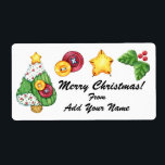 Christmas Label - SRF<br><div class="desc">Pas het aan uw behoeften aan! Ik bied meer aan dit weekend en speel met de maten en stijlen. Veel plezier en dank je wel,  Sharon Rhea Ford ...  Bladwijzer me alsjeblieft: www.zazzle.com/sharonrhea* ...  Ik heb bijpassende visitekaartjes!</div>