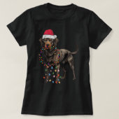 Christmas Labrador hond groot T-shirt (Design voorkant)