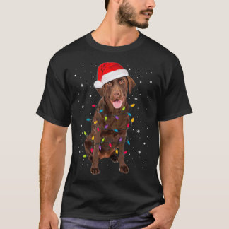 Christmas Labrador Retriever Dog Chocolate Lab Lov T-shirt