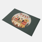 Christmas Labrador Retriever Dogs Deurmat (Schuin)