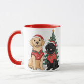 Christmas Labrador Retriever Dogs Mok (Links)