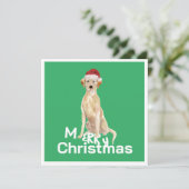 Christmas Labrador Retriever Hond Vrolijke Groet (Staand voorkant)