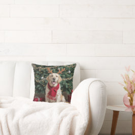 Christmas Labrador Retriever met gewei Kussen