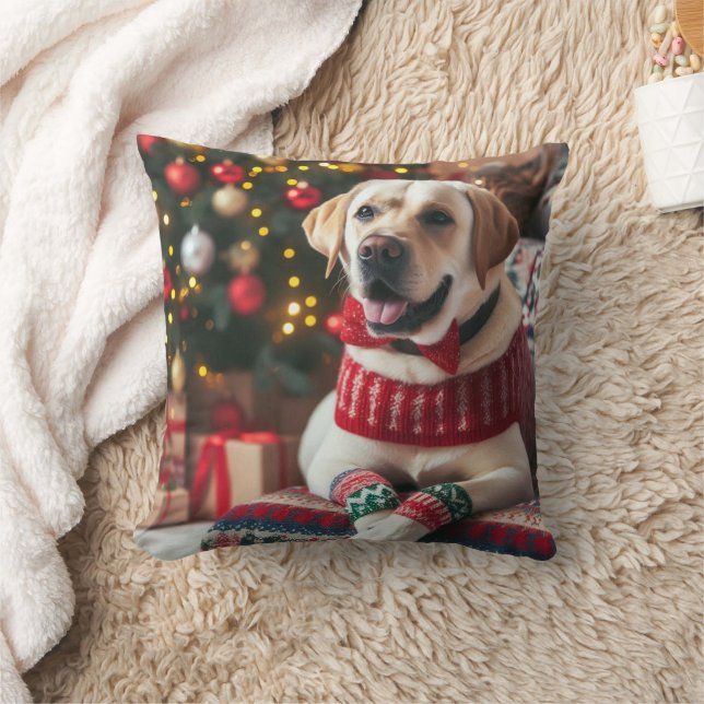 Christmas Labrador Retriever Pillow Kussen (Deken)