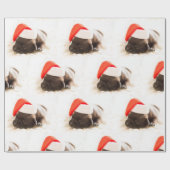 CHRISTMAS LABRADOR W/A Santa hat Wrapping Paper Cadeaupapier (Vlak)