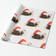 CHRISTMAS LABRADOR W/A Santa hat Wrapping Paper