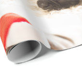CHRISTMAS LABRADOR W/A Santa hat Wrapping Paper Cadeaupapier (Rol Hoek)
