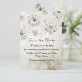 Christmas Lace Sneeuwvlokken Sla de datum op Save The Date (Staand voorkant)