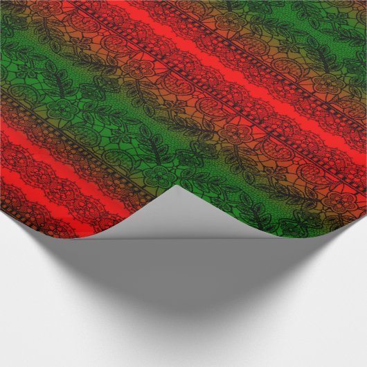 Christmas Lace v2 Cadeaupapier (Hoek)