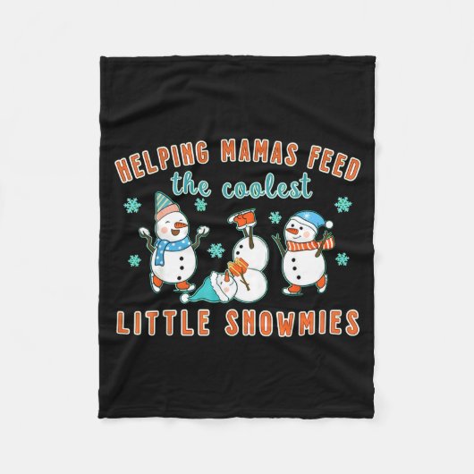 Christmas Lactation Consultant Lactation Nurse Lac Fleece Deken (Voorkant)